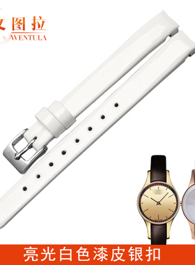 文图拉真皮表带 代用CK表带K4323209/K43236女皮带手表带10MM胶头