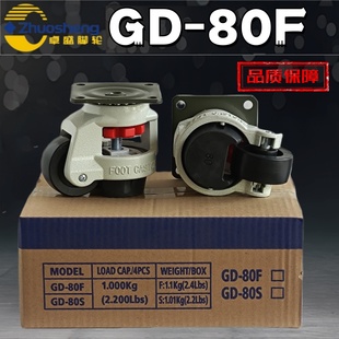 重型福马脚轮80F水平调节轮GD 80S福马轮80S设备专用 80F福马轮GD