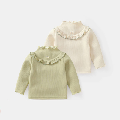 长袖t恤一体绒加厚保暖上衣冬季