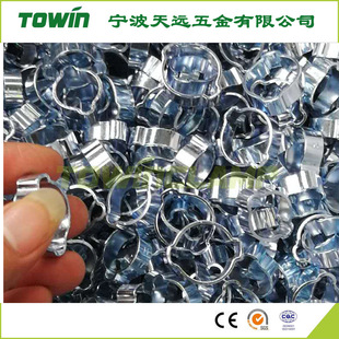 天远TOWIN镀锌双耳卡箍两头夹具夹紧软管夹管路13-15mm