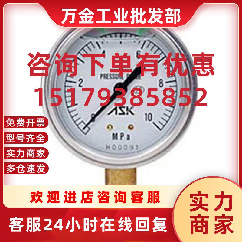 议价日本株式会社甘油压力表OPG-AT-G1/4-60X10MPA 60X16 60X2