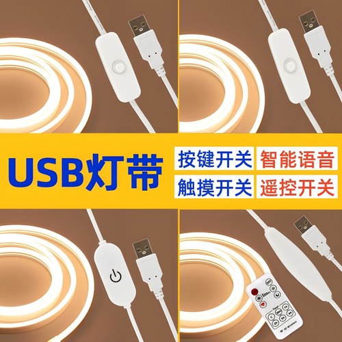 USB霓虹灯带智能语音卧室氛围灯