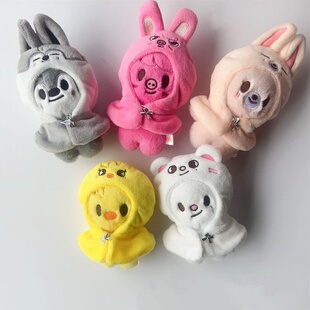 straykids SKZ 豆豆眼斗篷娃娃 迷你毛绒小公仔 披风娃娃衣服可拆