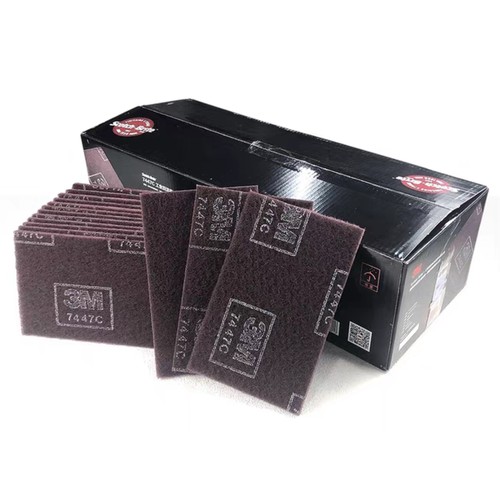 正品3M工业用百洁布7447C清洁去污7447不锈钢拉丝除锈打磨60片箱