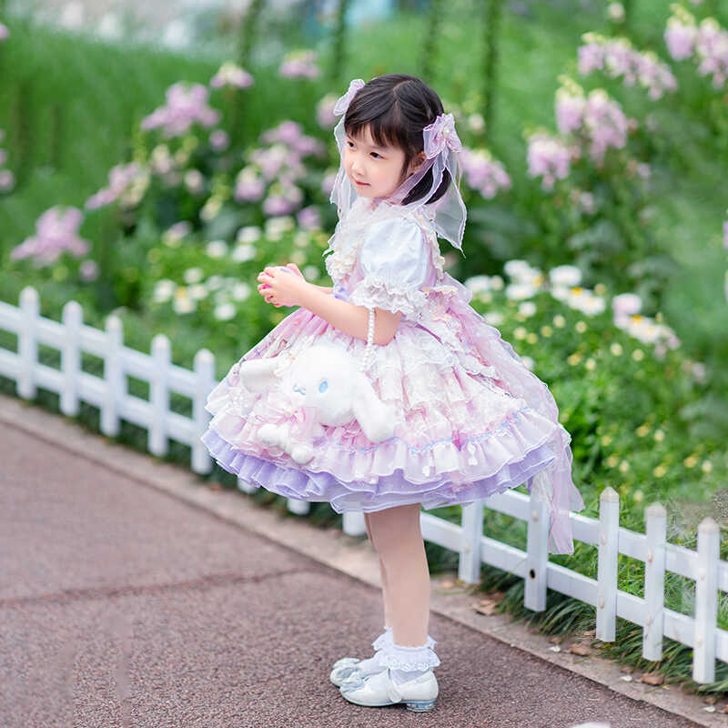 稚岁馆手作童装lolita摩天轮布偶猫女童可爱宝宝礼服裙子定制