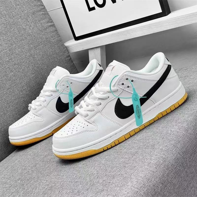 aj男鞋低帮板鞋白灰dunk鞋子男款2025新款莆田aj1女鞋休闲鞋学生