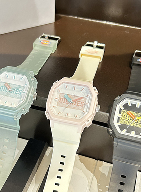 Dickies品牌100年水玉暖炽雕刻手表运动方形男学生潮流女款CL-453