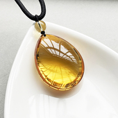 天然巴西黄水晶吊坠女水晶项链男招财转运挂坠正品 原石毛衣链挂件