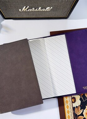 TIMEBOX 彷皮PU书衣笔记本商务办公用送礼简约记事本子会议记录曼