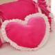 饰枕含芯 可爱绒布手枕装 天鹅绒爱心小抱枕 水晶绒桃心小靠垫腰枕