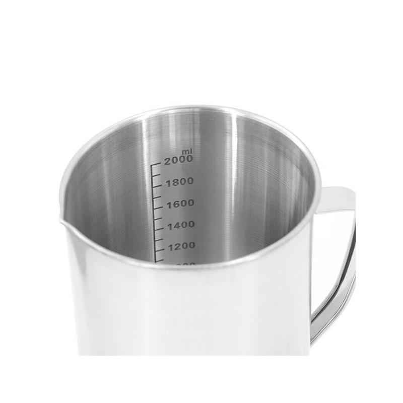 玛仕福不锈钢量杯加厚刻度杯大容量带柄烧杯液体计量杯1000ML