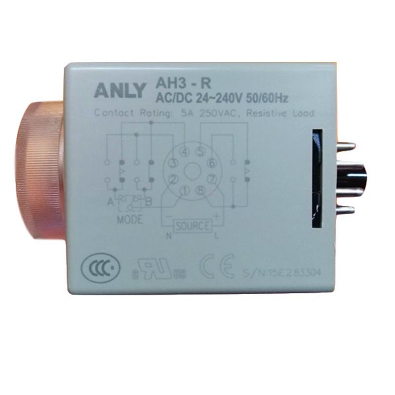 ANLY安良AH3-RC时间继电器 原装进口多段时限控制器