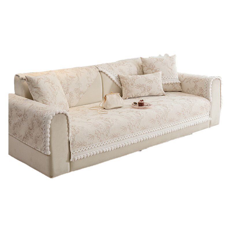 雪尼尔沙发垫轻奢高级感防滑坐垫四季通用法式套罩2024新款盖布巾