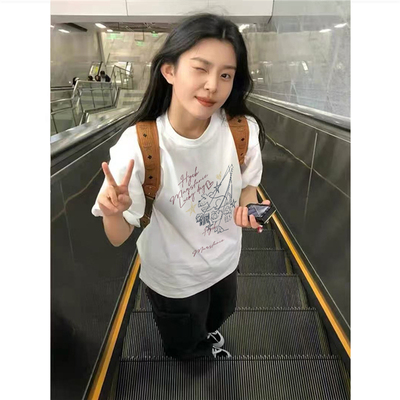 美式小众设计感短袖t恤女夏季