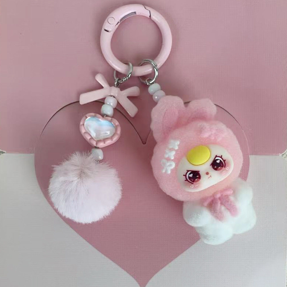 植绒站姿娃三岁挂件书包包包卡通diy公仔少女挂饰学生钥匙扣礼物,节庆用品/礼品,春节礼盒,淘宝优惠券,粉丝福利购,淘宝优惠卷