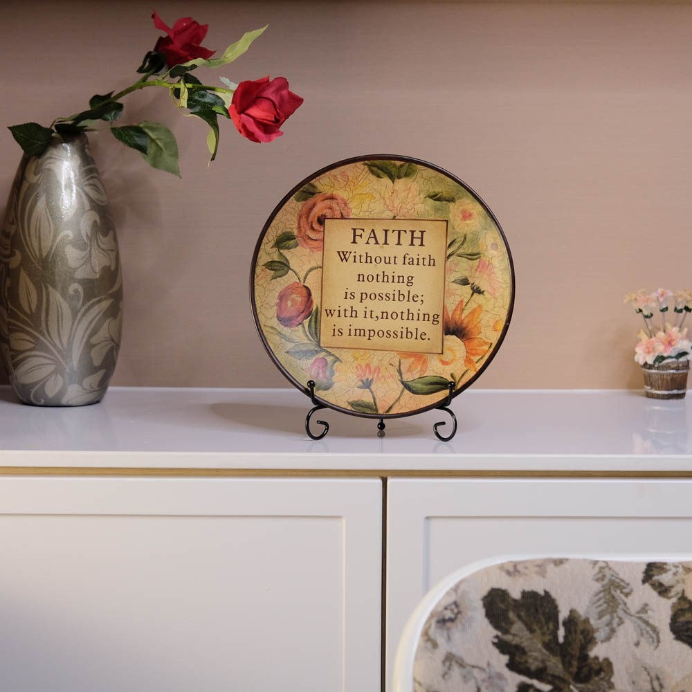 美式10寸复古陶瓷手绘花朵圆盘装饰坐盘挂盘客厅电视柜玄关工艺品,家居饰品,装饰坐盘/挂盘,淘宝优惠券,粉丝福利购,淘宝优惠卷