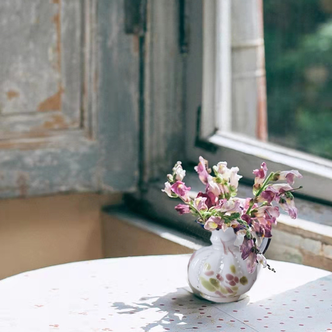法式风浪漫彩点手工玻璃花瓶人工吹制花器鲜花花器桌面家居摆件,家居饰品,花瓶,淘宝优惠券,粉丝福利购,淘宝优惠卷