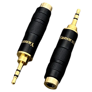 双声道2.5公转3.5母纯铜音频转换头耳机转接插头转接头相机连线控