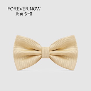 蝴蝶结领结婚礼男士伴郎兄弟团淡蓝双折大领结浅黄色花纹领结配饰