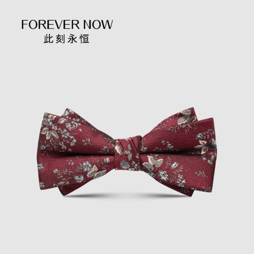 【复古腔调】红色复古花纹领结