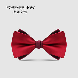 男士新郎领结婚礼英伦高级西装红色法式蝴蝶结伴郎领结男衣服配饰