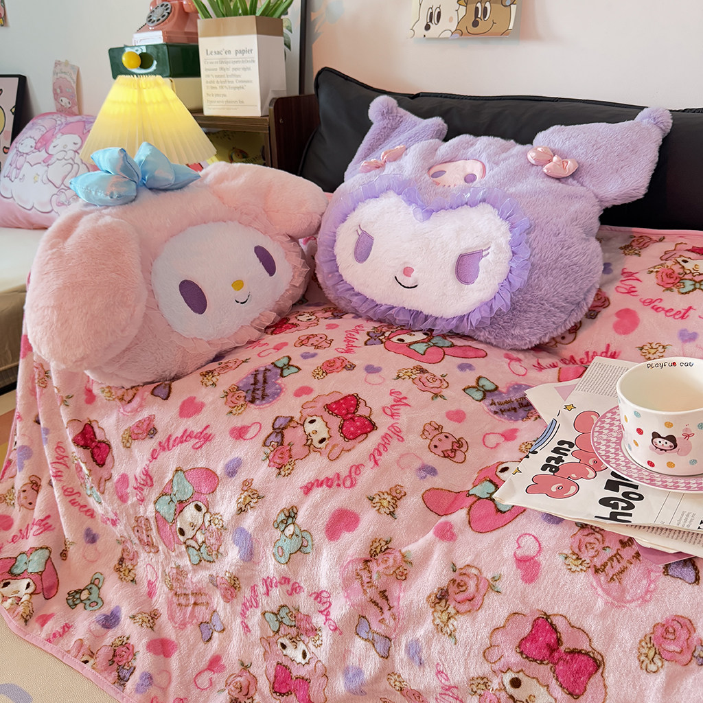 软萌少女心抱枕被子两用办公室车载折叠午睡毯子二合一枕头靠枕,居家布艺,抱枕被,淘宝优惠券,粉丝福利购,淘宝优惠卷
