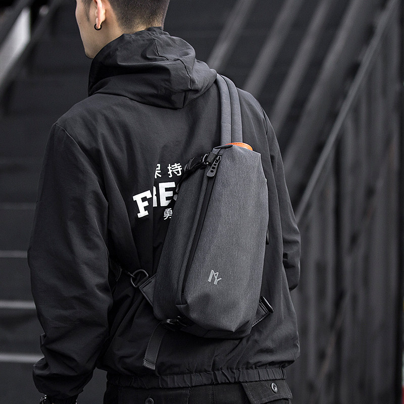 墨一胸包男士单肩包斜挎包休闲运动小背包防水牛津纺韩版潮牌包包