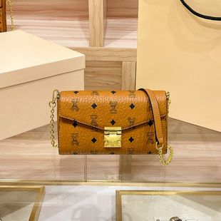 代购真皮信封包链条包女斜挎包2023新款春夏高级感手机包单肩小包