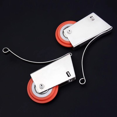 衣柜移门滑轮大号小号浴室卫生间单排双排趟门凸凹下加厚推拉滑轮