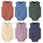 Newborn Unisex Baby Girl Summer Outfits Boy Clothes Onesies