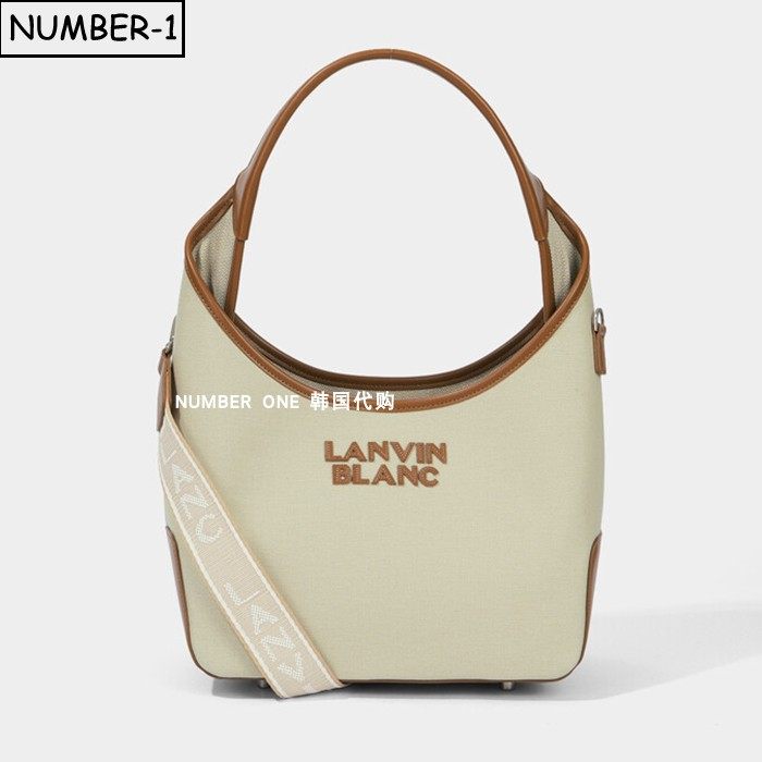 韩国代购高尔夫球包26年女春拼色徽标可拆卸肩带手提包单肩包拎包