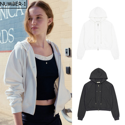 韩国代购pivvee高尔夫球服26年女款春季时尚字母舒适短款连帽外套