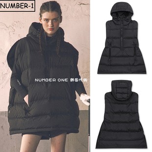 过季折扣韩国代购golden bear高尔夫球服男女冬连帽羽绒背心外套