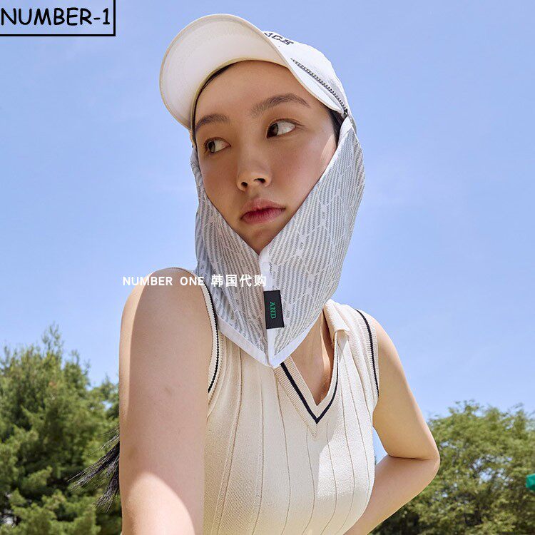 韩国代购AND GOLF高尔夫配饰25年男女夏季防晒防紫外线大面罩口罩
