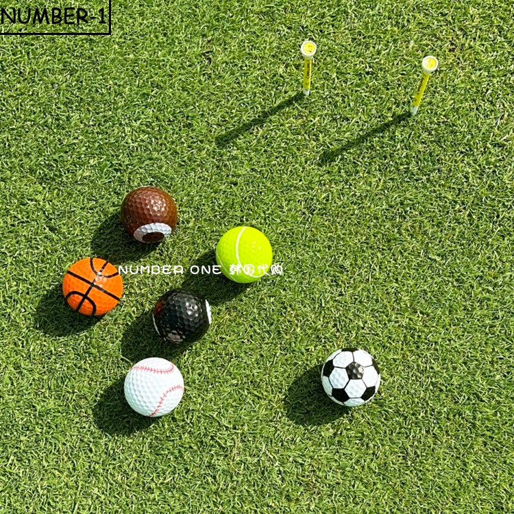 韩国代购goodfriends高尔夫球24年男女新款个性户外练习球 6球