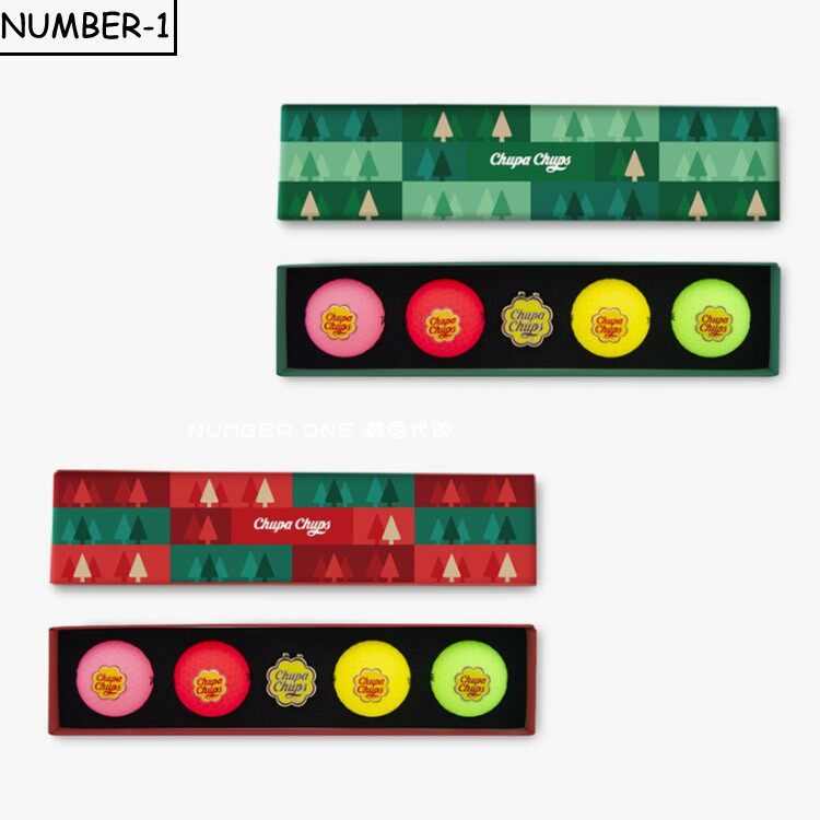 韩国代购ins高尔夫球24年新款圣诞书男女golf户外练习球 套装礼盒