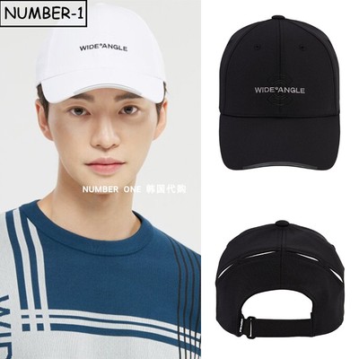 韩国代购w angle高尔夫球帽25年男四季纯色徽标符号运动帽休闲帽