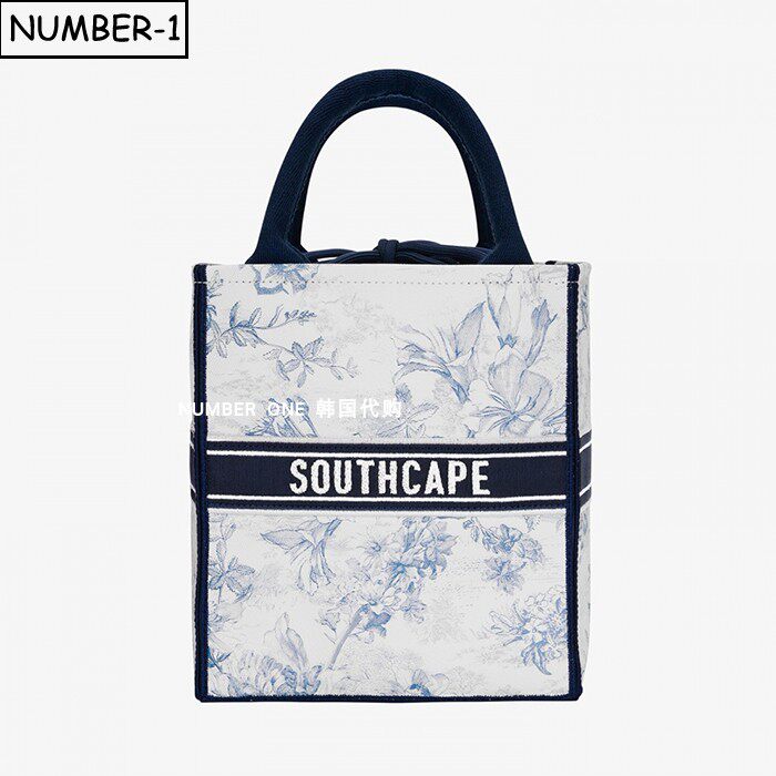 韩国代购southcape高尔夫球包26年女夏徽标印花图案手提包单肩包
