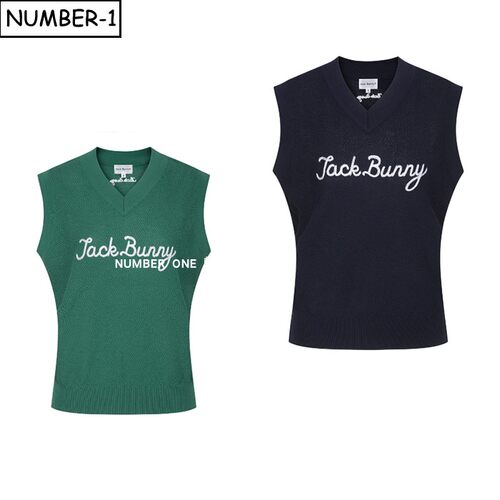 韩国代购pearly gates高尔夫球服26年女春季徽标V领无袖针织背心