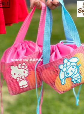 韩国代购ins高尔夫球包25年新款卡通可爱女士大容量网面球包球袋