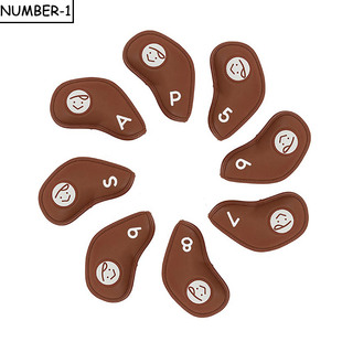 韩国代购pivvee高尔夫杆套26年男女ins笑脸golf铁杆套 套组