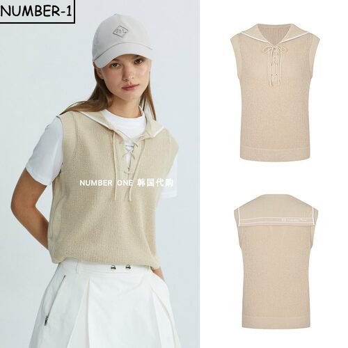 韩国代购MONDAY FLOW高尔夫球服26年女款春季简约弹力马甲上衣