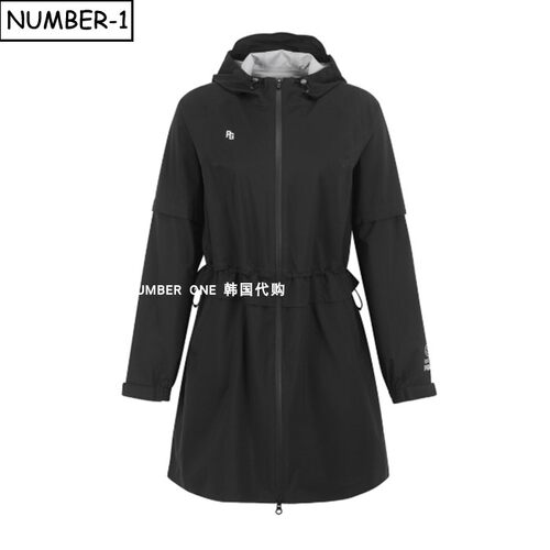 韩国代购pearly gates高尔夫球服26年女春夏季徽标可拆卸袖子雨衣