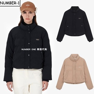 纯色加厚保暖休闲拉链外套 冬季 韩国代购 APC高尔夫球服25年女款