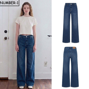 时尚 韩国代购 pivvee高尔夫球服26年女款 春季 柔软透气牛仔直筒长裤