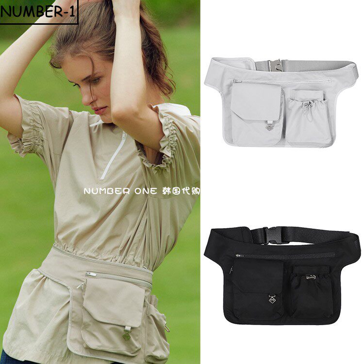 韩国代购MONDAY FLOW高尔夫球包24年女款四季大容量百搭时尚腰包