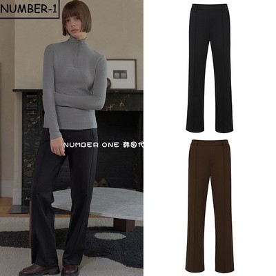 过季折扣韩国代购PLAYBOO高尔夫球服女冬季简约纯色保温直筒长裤