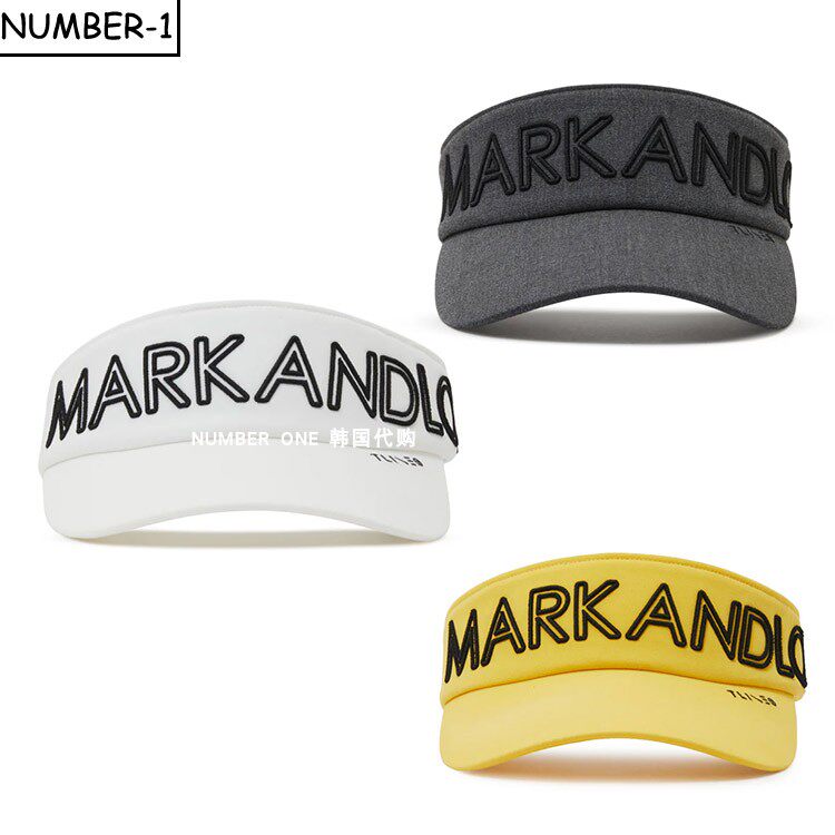 韩国代购MARK LONA高尔夫球帽男女四季防晒遮阳字母运动无顶球帽
