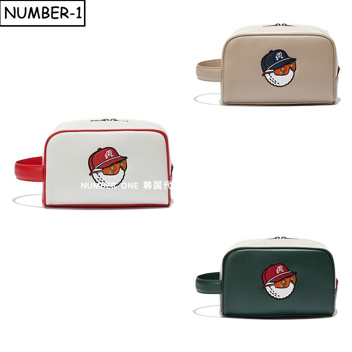 韩国代购malbon高尔夫球包26年男女春拼色徽标图案拉链手提包拎包