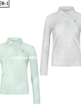 韩国代购amazingcre高尔夫球服26年女款春季纯色透气吸汗轻质长袖